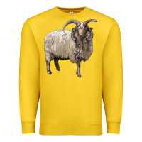 Lemon navajo churro sheep Premium Sweatshirt - LillyAllenDesigns