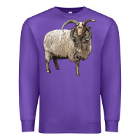 Purple navajo churro sheep Premium Sweatshirt - LillyAllenDesigns