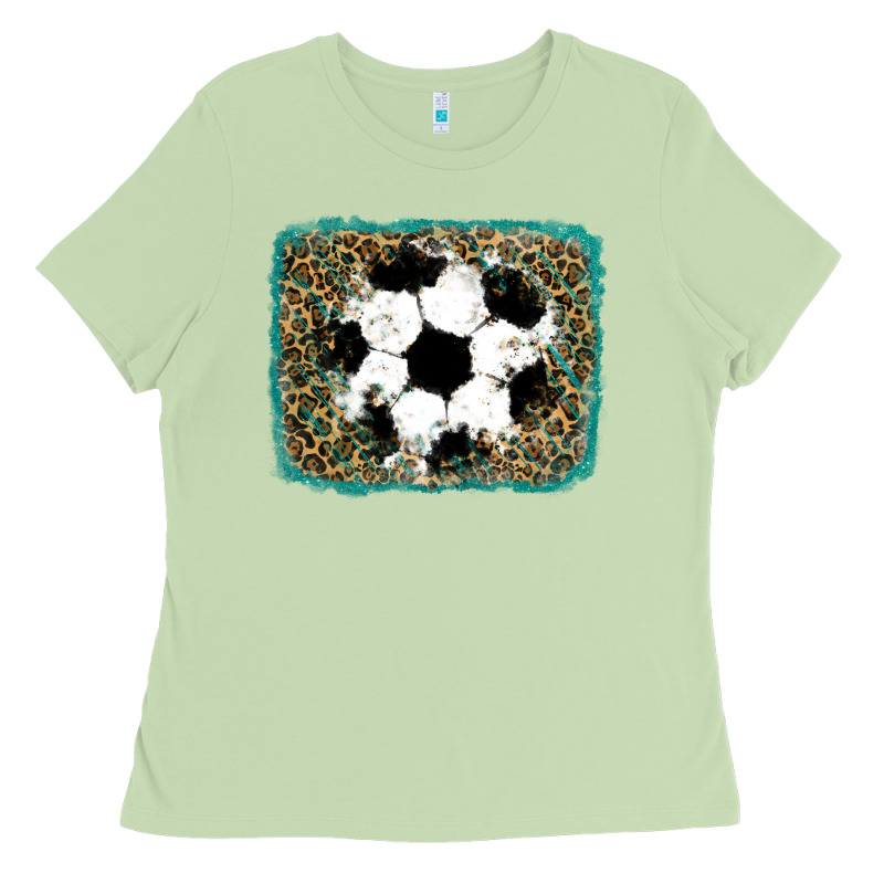 Glitter Soccer Leopard Ladies Tee by RanaPortraitStore | Teevron