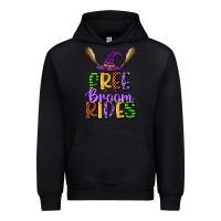 Black free broom rides Urban Hoodie - CowGirlArtShop