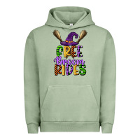 Pigment Oil Green free broom rides Urban Hoodie - CowGirlArtShop