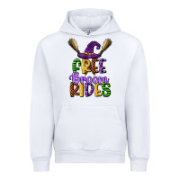White free broom rides Urban Hoodie - CowGirlArtShop