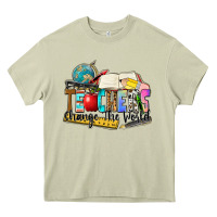 Mossy teachers change the world Heavy Core Tee - Zillion Design Studio