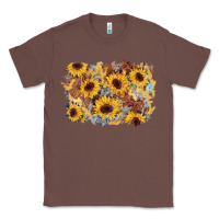 Chestnut sunflower glitter leather background Classic Tee - AdoDesignShop