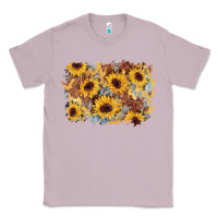 Lilac sunflower glitter leather background Classic Tee - AdoDesignShop