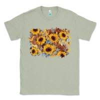 Matcha sunflower glitter leather background Classic Tee - AdoDesignShop