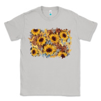 Moon Dust sunflower glitter leather background Classic Tee - AdoDesignShop