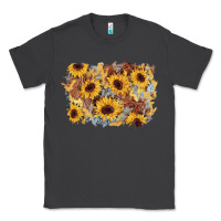 Smoke sunflower glitter leather background Classic Tee - AdoDesignShop