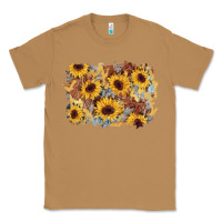 Toasted Coconut sunflower glitter leather background Classic Tee - AdoDesignShop