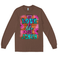 Chestnut love like jesus Long Sleeve Tee - BarkalooDesign