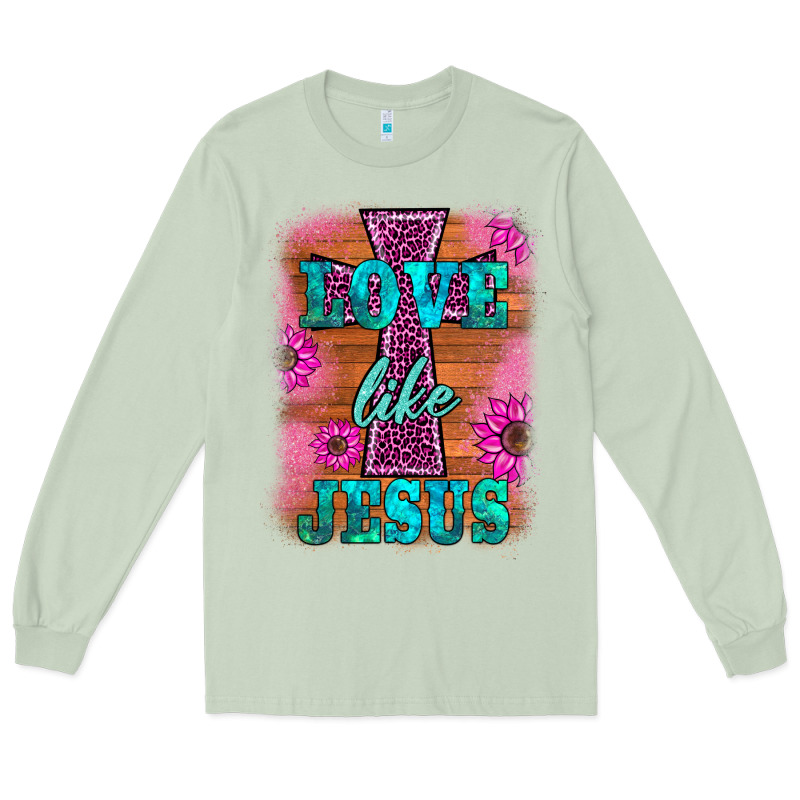 Love Like Jesus Long Sleeve Tee by BarkalooDesign | Teevron