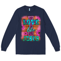 Navy love like jesus Long Sleeve Tee - BarkalooDesign