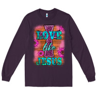 Plum love like jesus Long Sleeve Tee - BarkalooDesign