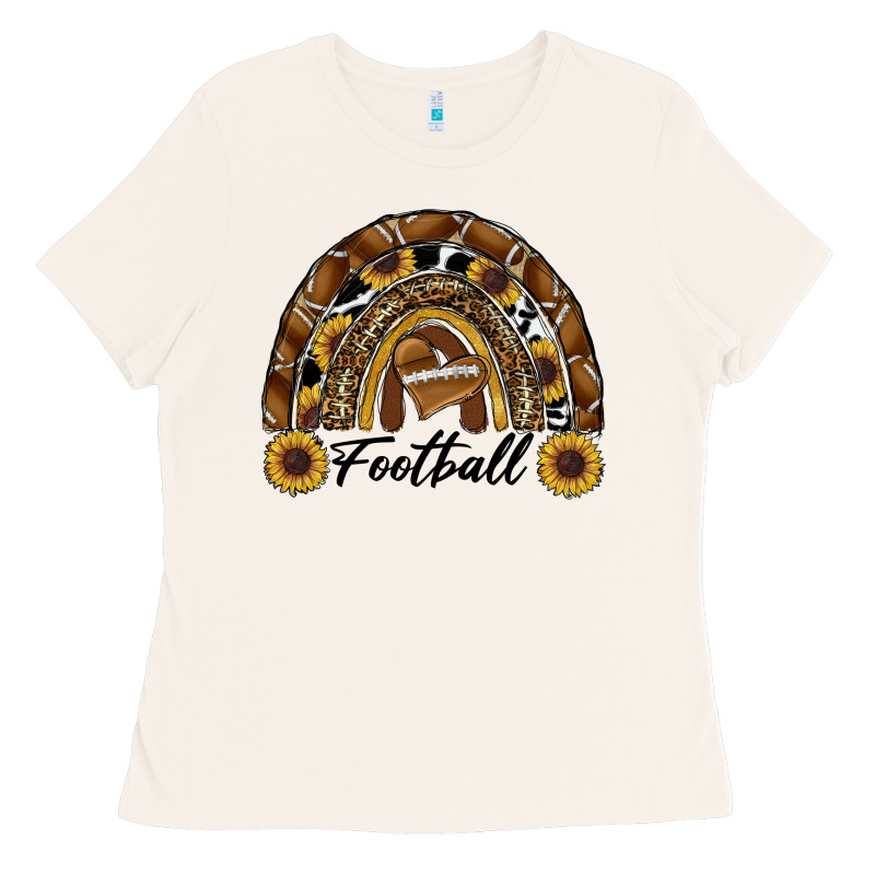 Football Rainbow Ladies Tee by RanaPortraitStore | Teevron