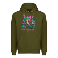 Army Green Hangin With My Heifers Premium Hoodie - Bettercallsaul