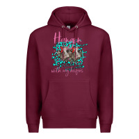 Burgundy Hangin With My Heifers Premium Hoodie - Bettercallsaul