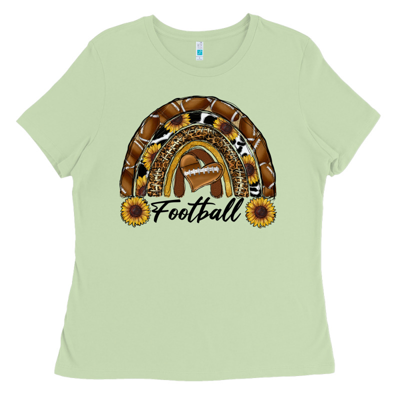 Football Rainbow Ladies Tee by RanaPortraitStore | Teevron