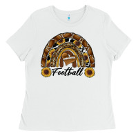 White football rainbow Ladies Tee - RanaPortraitStore