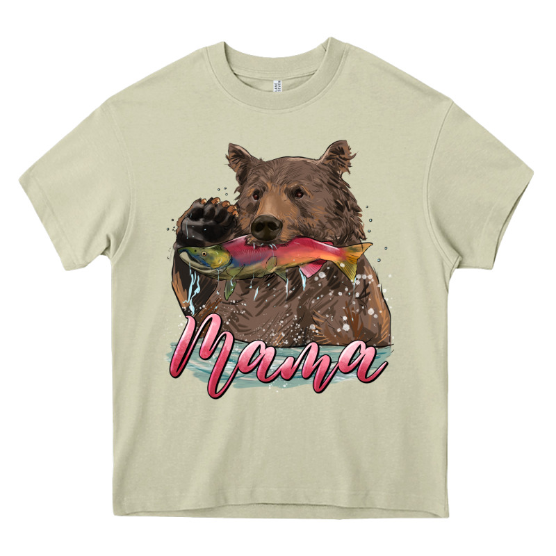 Mother's Day Mama Bear Hunting Fish Heavy Core Tee by RanaPortraitStore | Teevron