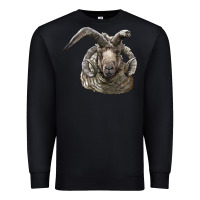 Black navajo churro sheep head Premium Sweatshirt - LillyAllenDesigns