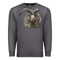 Charcoal Heather navajo churro sheep head Premium Sweatshirt - LillyAllenDesigns