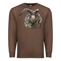 Chestnut navajo churro sheep head Premium Sweatshirt - LillyAllenDesigns