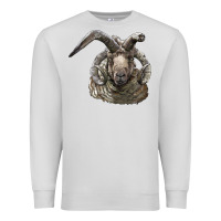 Dove Grey navajo churro sheep head Premium Sweatshirt - LillyAllenDesigns