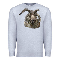 Heather Grey navajo churro sheep head Premium Sweatshirt - LillyAllenDesigns