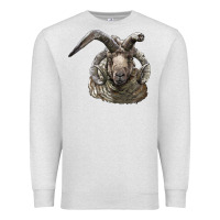 Oatmeal Heather navajo churro sheep head Premium Sweatshirt - LillyAllenDesigns