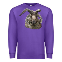 Purple navajo churro sheep head Premium Sweatshirt - LillyAllenDesigns