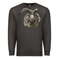 Smoke navajo churro sheep head Premium Sweatshirt - LillyAllenDesigns