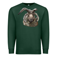 Sports Green navajo churro sheep head Premium Sweatshirt - LillyAllenDesigns