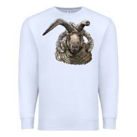 White navajo churro sheep head Premium Sweatshirt - LillyAllenDesigns