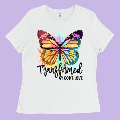 Transformed By God's Love Ladies Tee Designed By Jahusdesignshop