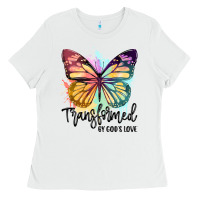 White transformed by god's love Ladies Tee - JahusDesignShop