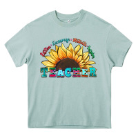 Arona teacher sunflower listen encourage motivate inspir Heavy Core Tee - Zillion Design Studio
