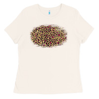 Bone leopard pattern Ladies Tee - RanaPortraitStore
