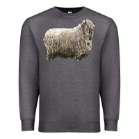 Charcoal Heather lincoln sheep Premium Sweatshirt - LillyAllenDesigns