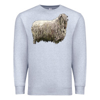 Heather Grey lincoln sheep Premium Sweatshirt - LillyAllenDesigns