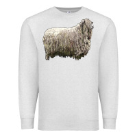 Oatmeal Heather lincoln sheep Premium Sweatshirt - LillyAllenDesigns