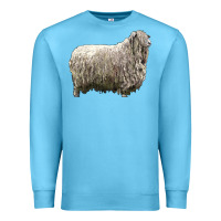 Ocean Blue lincoln sheep Premium Sweatshirt - LillyAllenDesigns