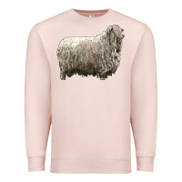 Pale Pink lincoln sheep Premium Sweatshirt - LillyAllenDesigns