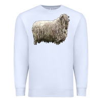 White lincoln sheep Premium Sweatshirt - LillyAllenDesigns