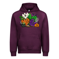 Mauve Wine halloween heart Urban Hoodie - CowGirlArtShop