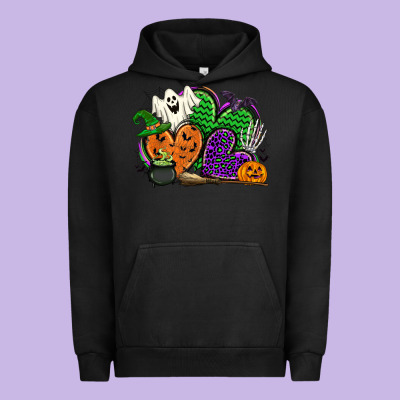 Halloween Heart Urban Hoodie Designed By Cowgirlartshop