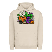 Pigment French Oak halloween heart Urban Hoodie - CowGirlArtShop