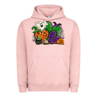 Pigment Salmon halloween heart Urban Hoodie - CowGirlArtShop