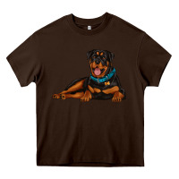 Chocolate Brown rottweiler Heavy Core Tee - Artiststas