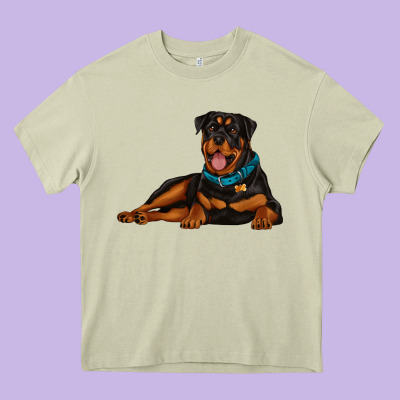 Rottweiler Heavy Core Tee Designed By Artiststas