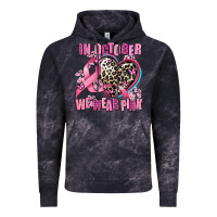 Cloud Black western leopard  in october we wear pink heart Vintage Hoodie - AdoDesignShop